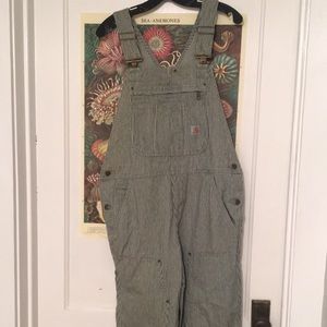 Carhartt pinstripe overalls 103042 size 8/10